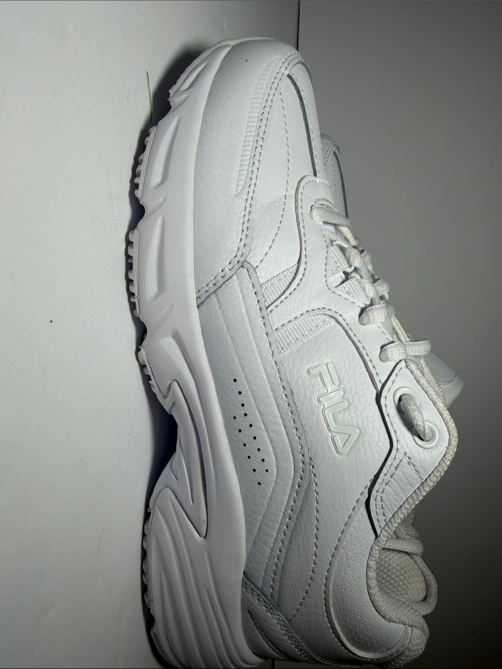 Fila Men's White Chunky Leather Sneakers